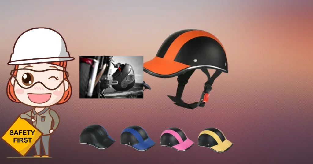 Base­ball style motorcycle helmet